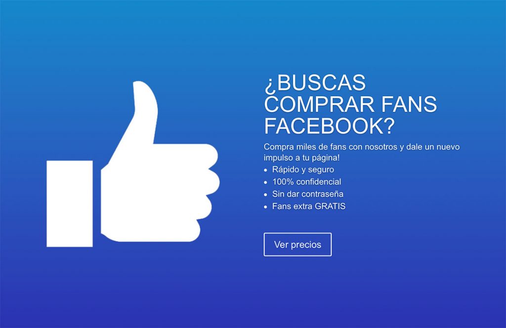 Comprar fans Facebook